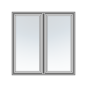 Sidehængte vinduer 2 fag 2 ruder Svendborg Vinduer
